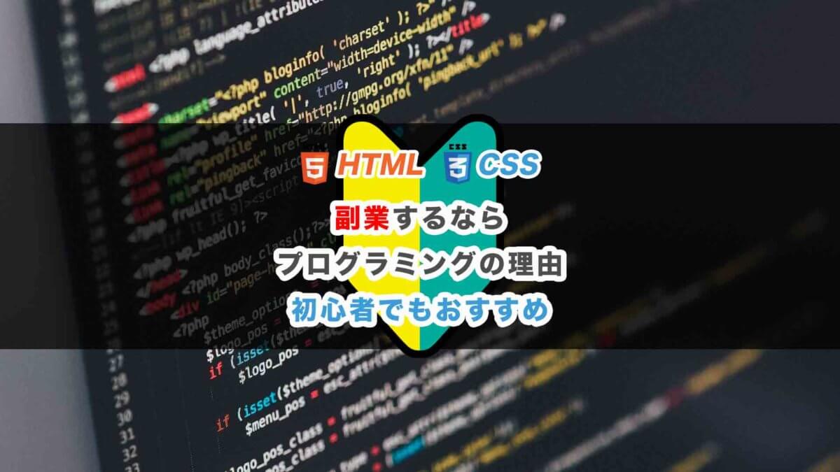 副業するならプログラミングの理由は初心者でもおすすめだから プログラミングの教科書