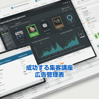 成功する集客講座で使う広告管理表