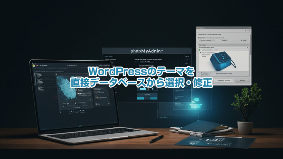 WordPressのテーマを直接データベースから選択・修正する