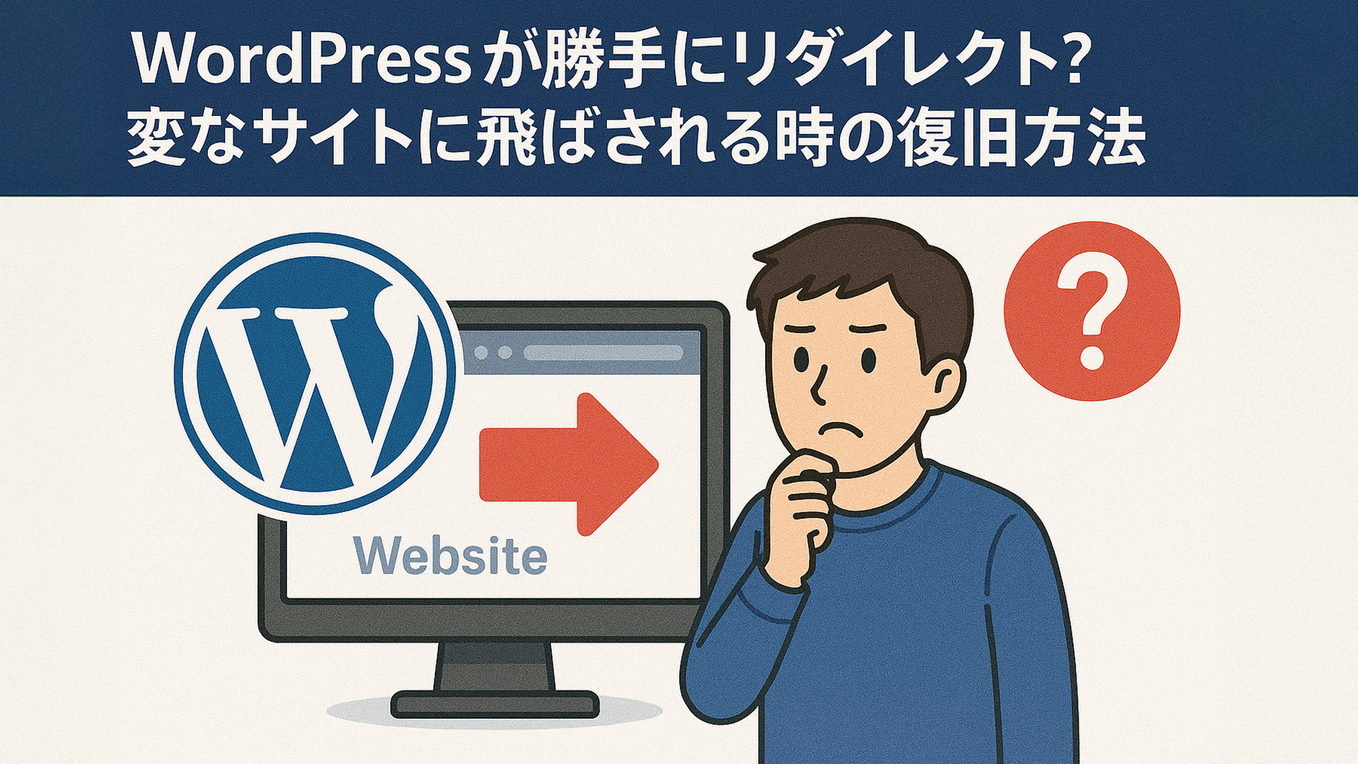 WordPressが勝手にリダイレクト変なサイトに飛ばされる時の復旧方法