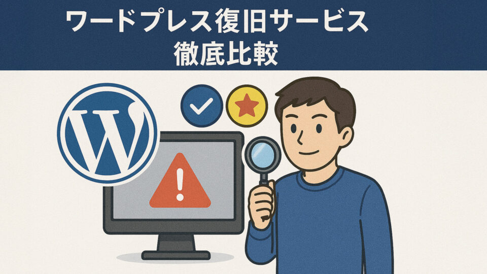 ワードプレス復旧サービス徹底比較