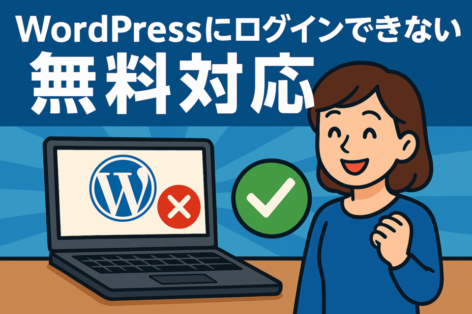 ログインできない無料対応