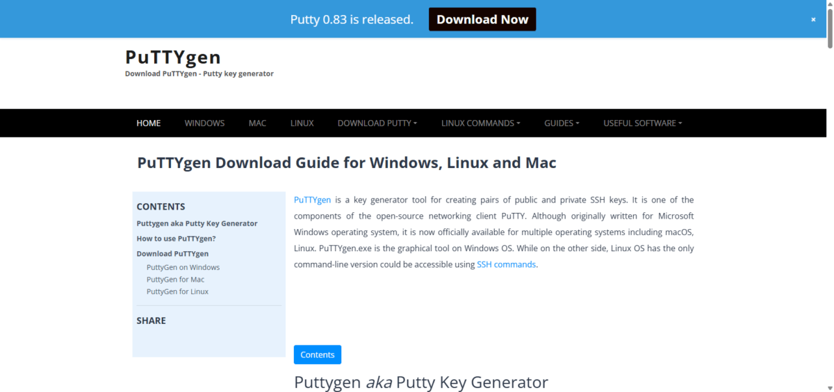 PuTTYgen-Download
