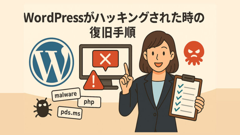 WordPressがハッキングされた時の復旧手順