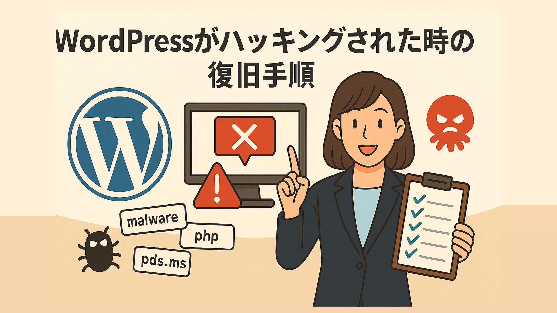 WordPressがハッキングされた時の復旧手順