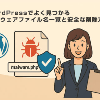 WordPressでよく見つかるマルウェアファイル名一覧と安全な削除方法