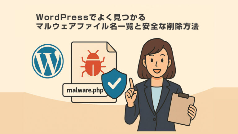 WordPressでよく見つかるマルウェアファイル名一覧と安全な削除方法