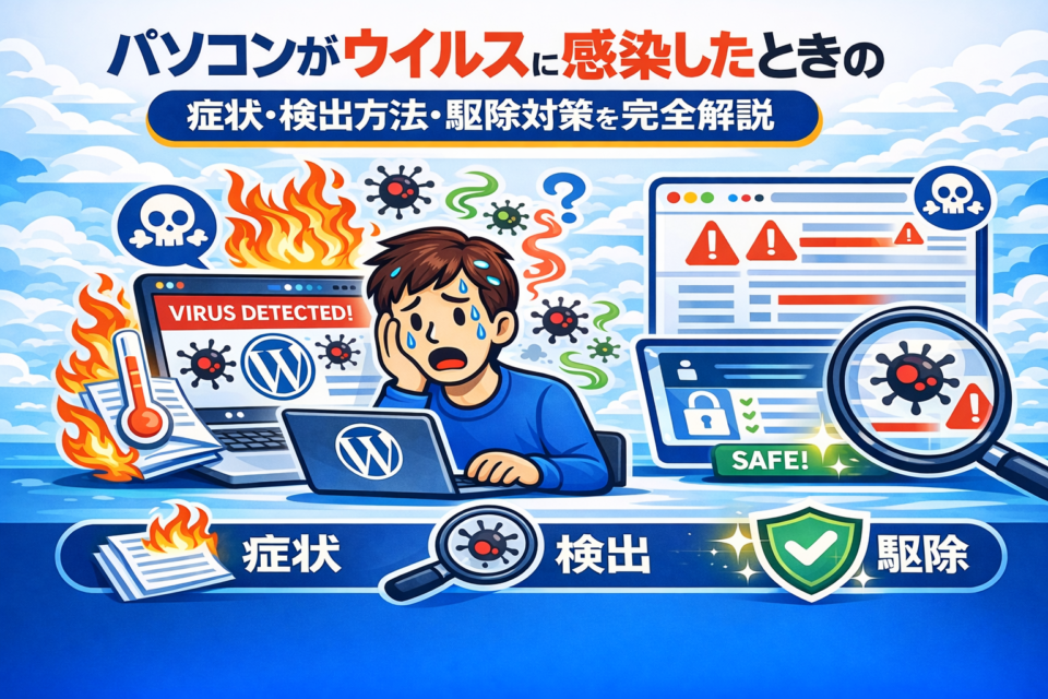 パソコンがウイルスに感染したらどうなる？症状・確認方法・駆除対策を初心者向けに完全解説2