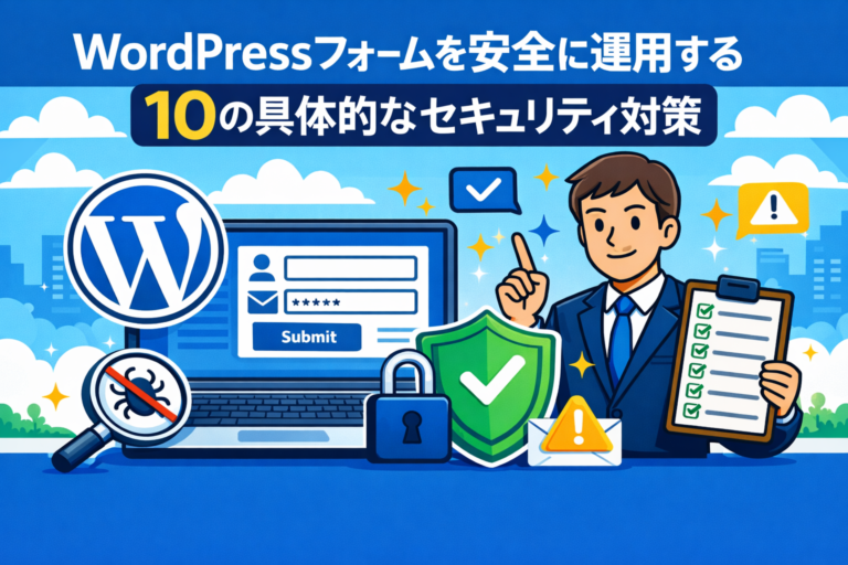 WordPressフォームを安全に運用する10の具体的なセキュリティ対策