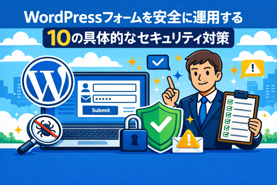 WordPressフォームを安全に運用する10の具体的なセキュリティ対策