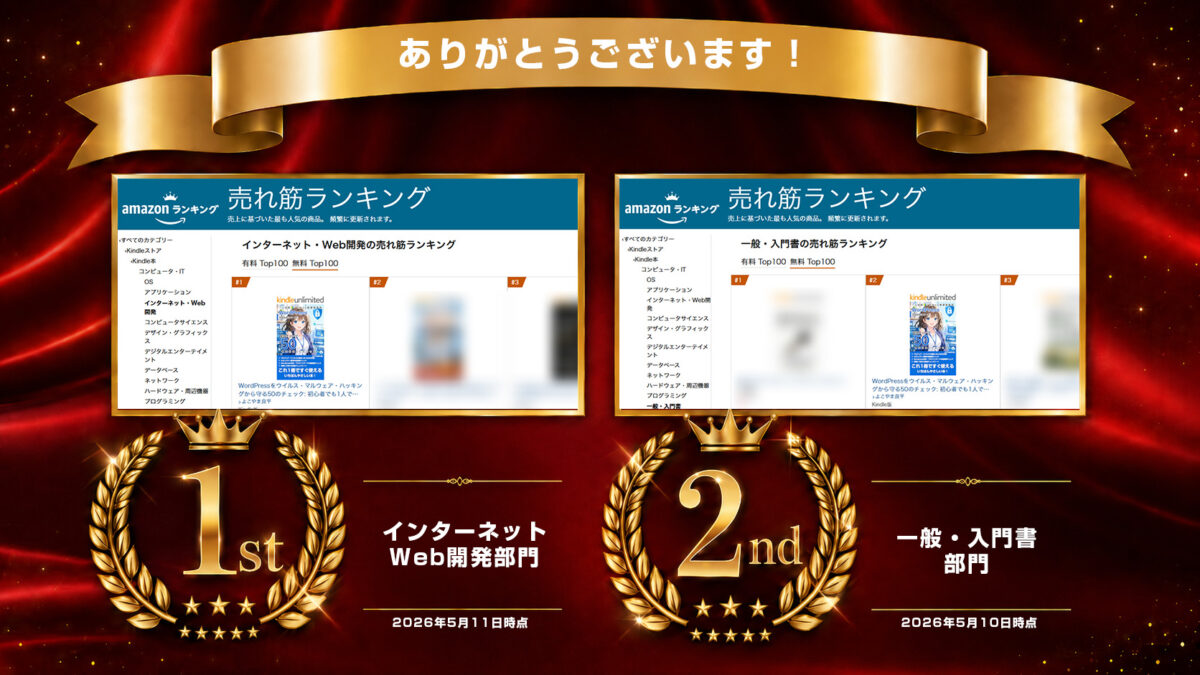 WordPressをウイルス・マルウェア・ハッキングから守る50のチェック