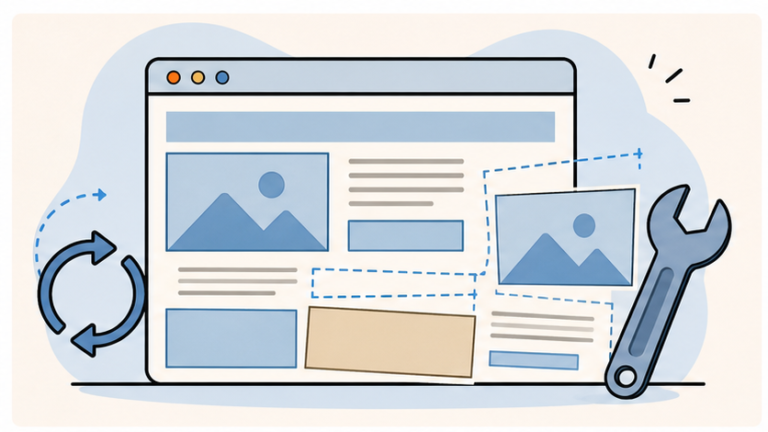 WordPress 7.1更新後の表示崩れを復旧する手順のアイキャッチ