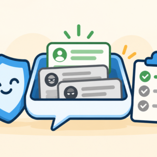 WordPressコメントの承認待ちとスパム対策を安全に整理するイメージ
